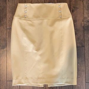 Express high waisted skirt sz 0 camel colored